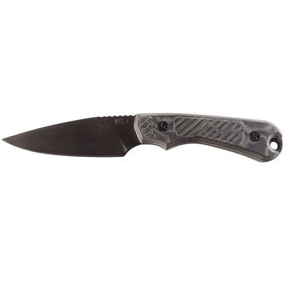 model uk3 handgemachtes gurtelmesser outdoormesser mit messerscheide und gravur schwarze edition links