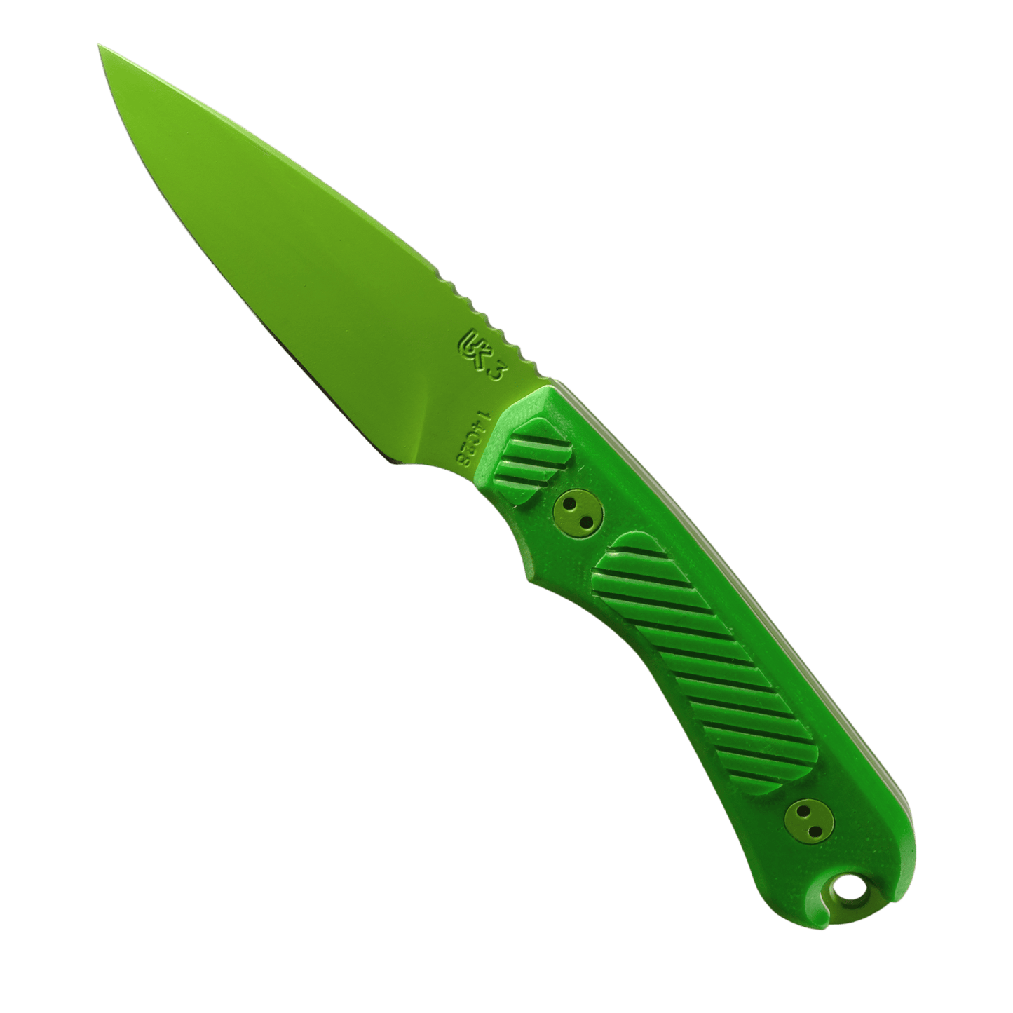 model uk3 handgemachtes gurtelmesser outdoormesser mit messerscheide und gravur grüne edition links oben