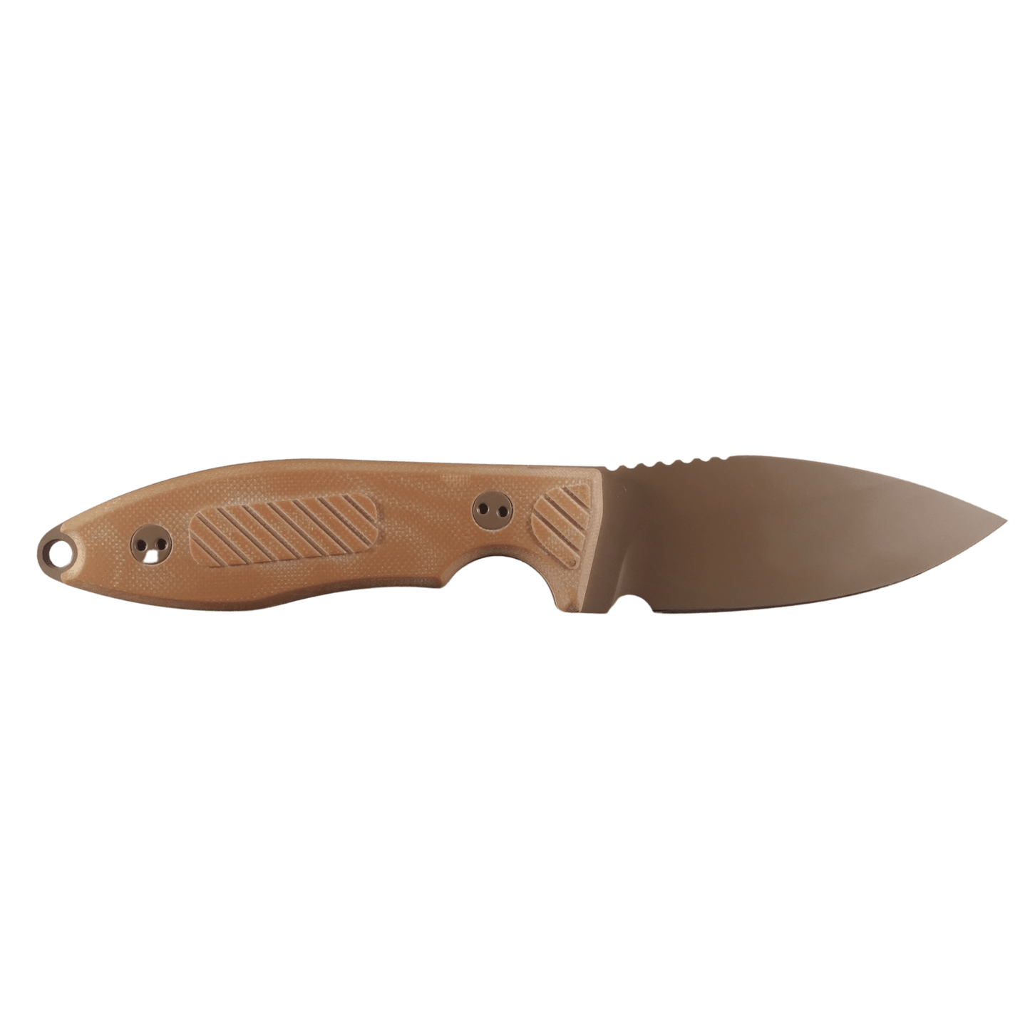 model uk1 braune edition  personalisiert outdoormesser gürtelmesser mit messerscheide und gravur rechts