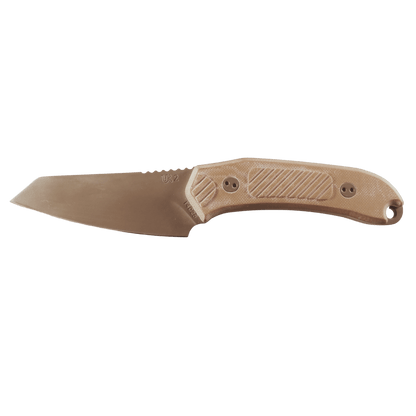 model uk2 outdoormesser gürtelmesser mit messerscheide und gravur braune edition links